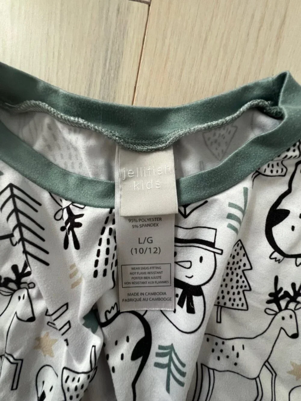 Jellifish Kids Boy's Penguin Print Pyjama Set Sz 10-12 ( L )